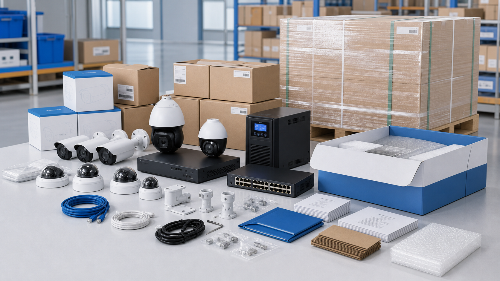 Project-separated OEM equipment package ready for shipment