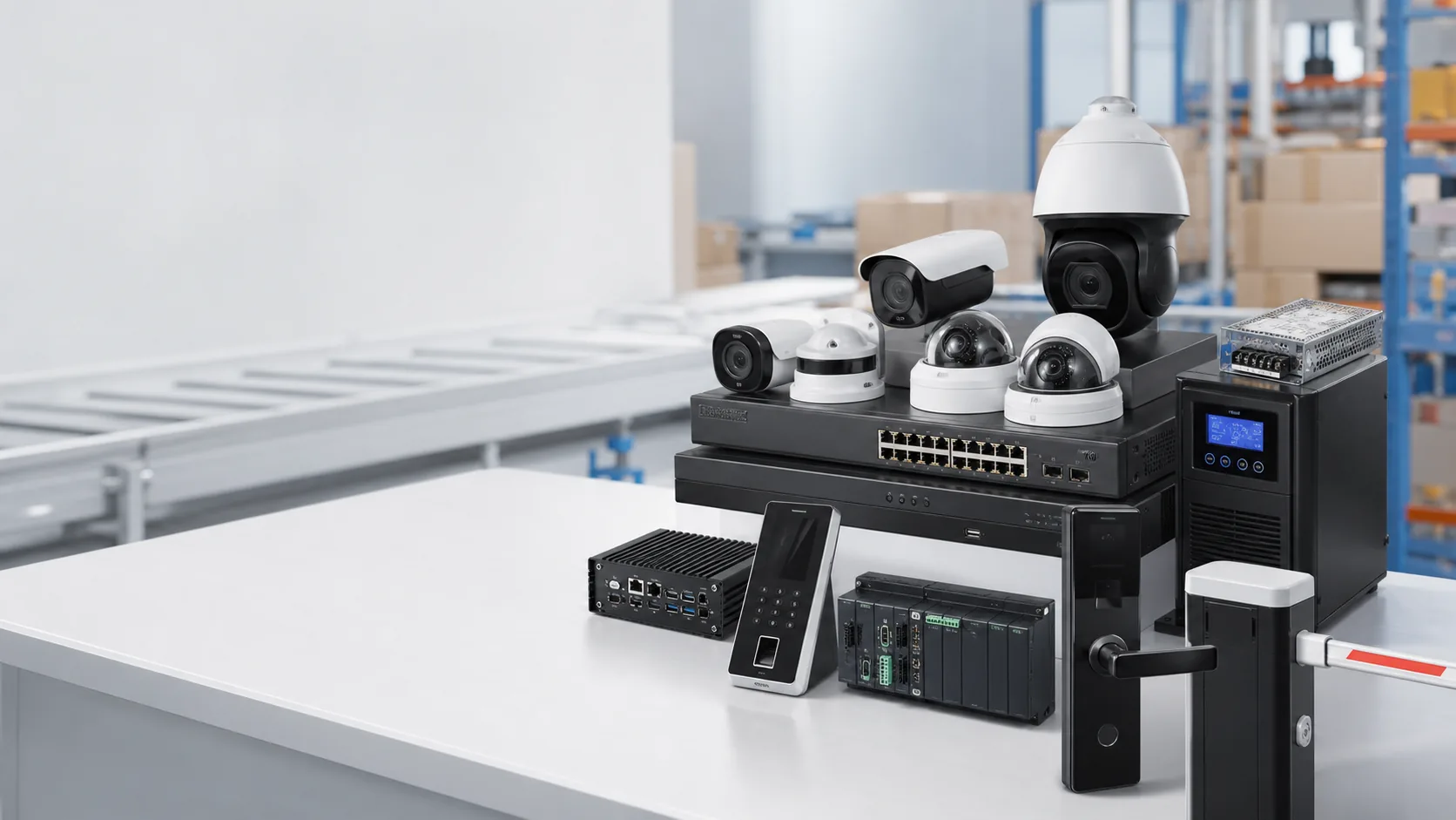 Factory-direct security and ELV project equipment package with CCTV, access control, UPS and network devices