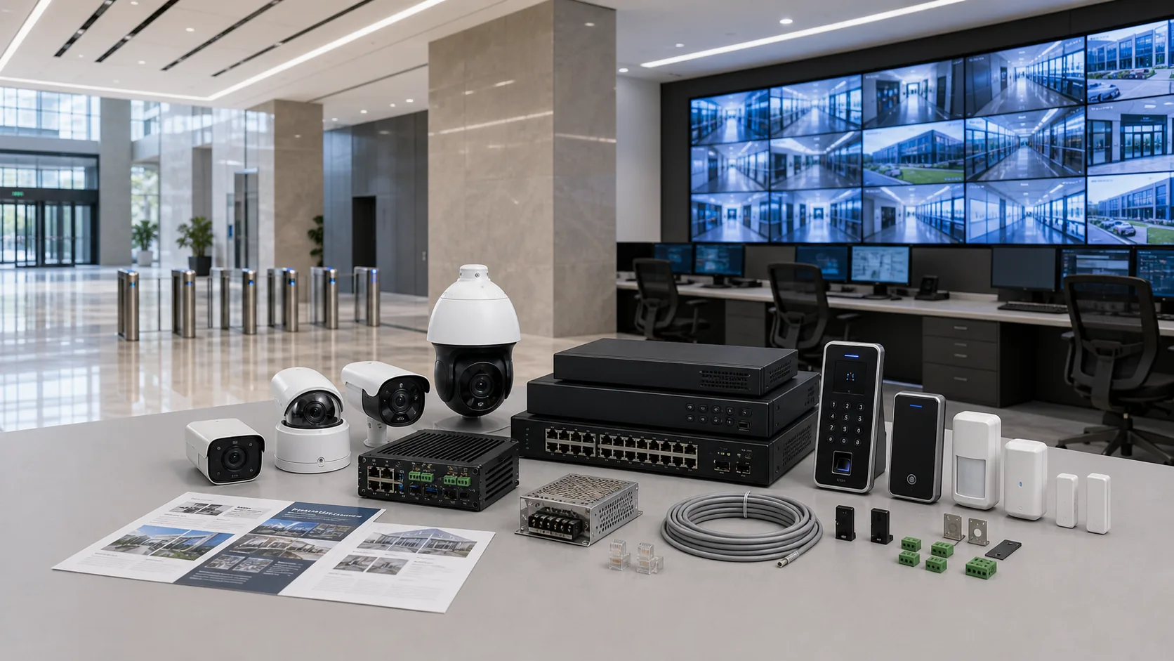 Government Building Security and Command Center Solution equipment package scene